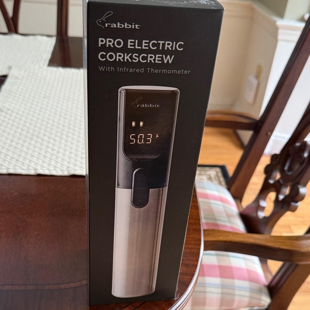 Rabbit Pro Electric Corkscrew - Silver